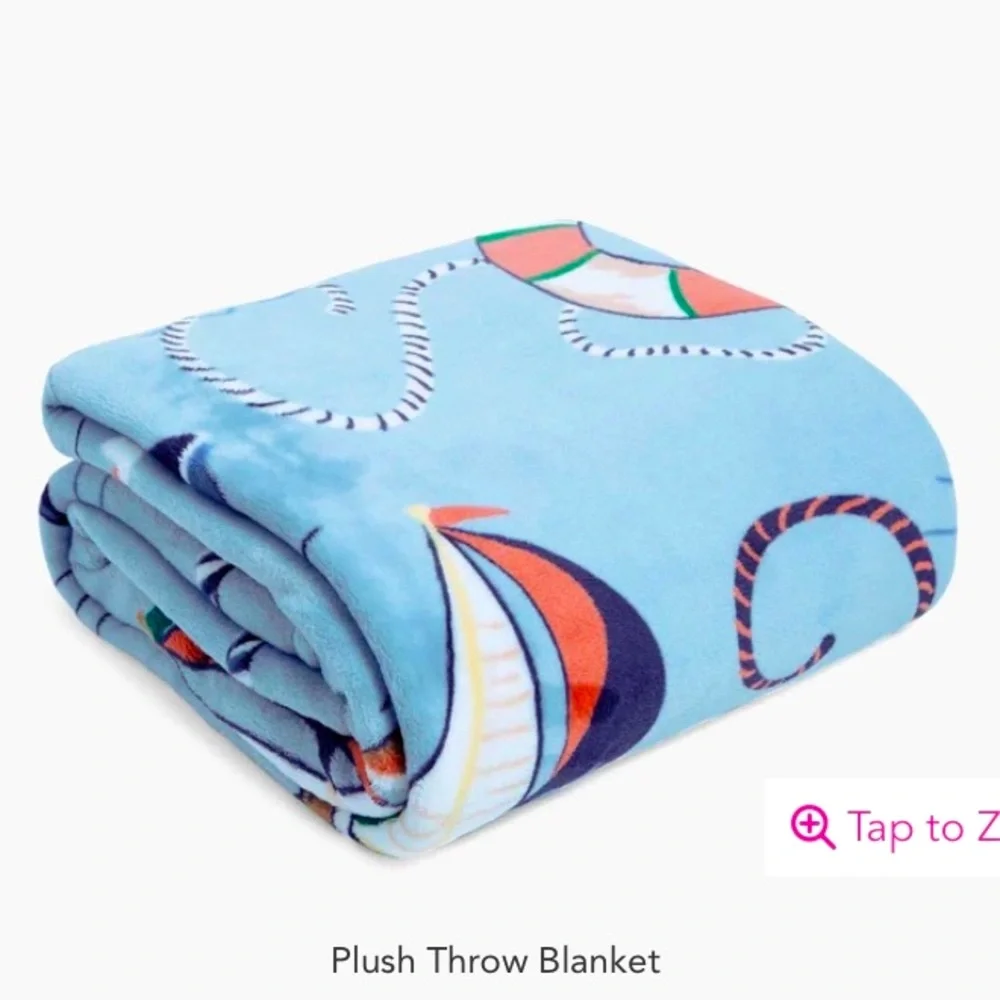 VB Large Plush Throw Blanket  NWT